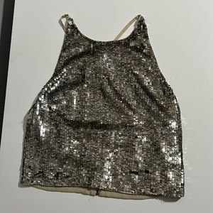 Alice and Olivia sequin top